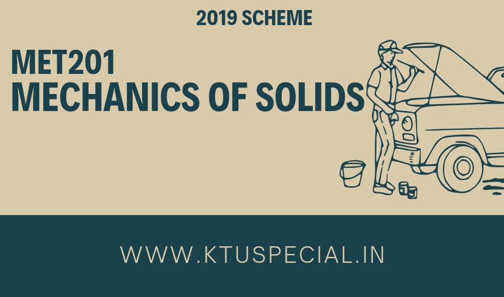 met201 ktu mechanics of solids
