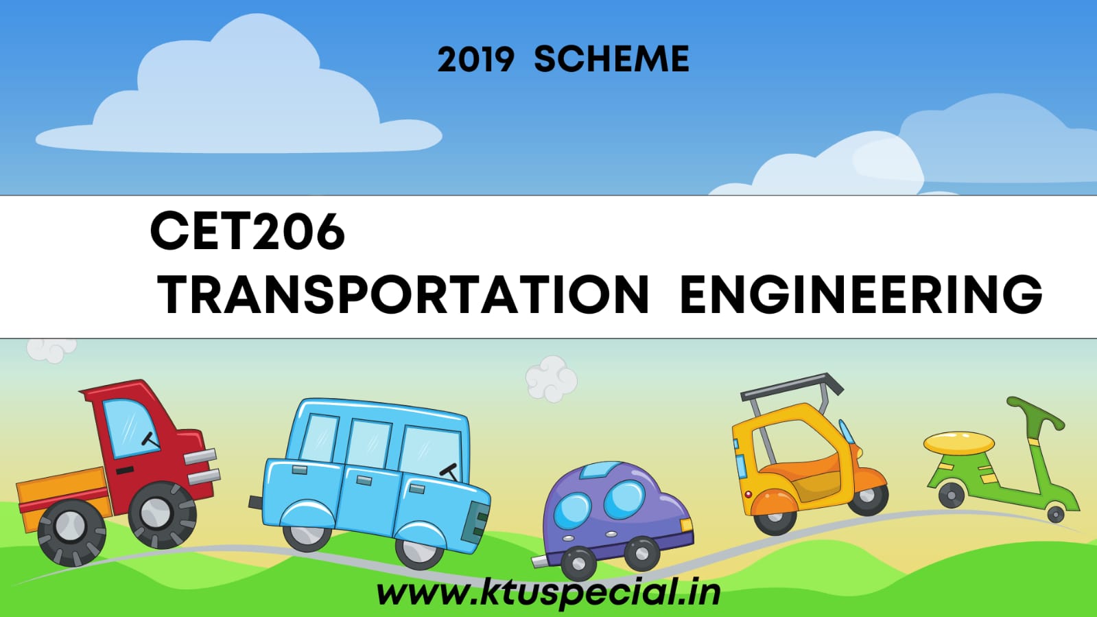 KTU CET206 TRANSPORTATION ENGINEERING