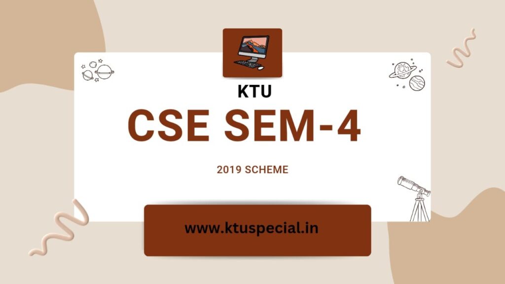 ktu cse s4 2019scheme notes